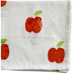 Apple Block Printed Napkin(Set of 6)