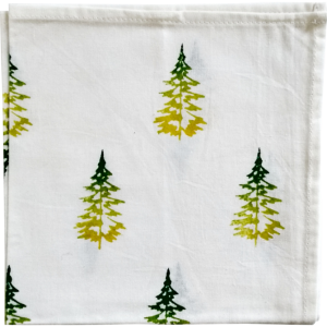 Tree Block Printed Napkin(Set of 6)