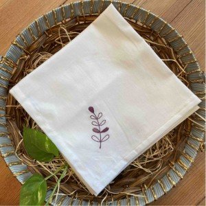 Leaf Emdroidered Napkin(Set of 6)